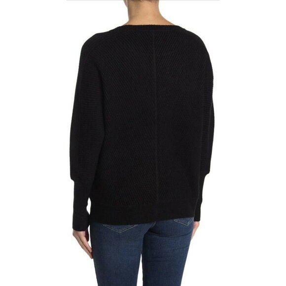 Devotion by Cyrus women warm sweater rayon blend Phantom Heather size M - Picture 2 of 6